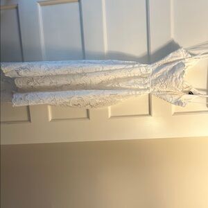 Express White Backless Dress with Elegant Design